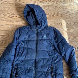 Spyder Navy Puffer Jacket